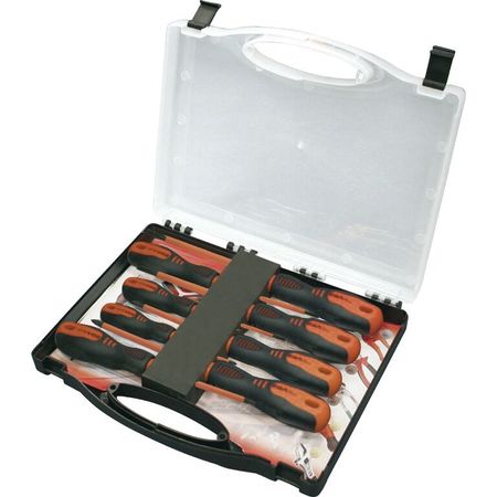 EGA MASTER SET OF 6 SCREWDRIVERS ELECT-PH ROTORK 1000 V IN PLASTIC CASE WITH FOAM 76680